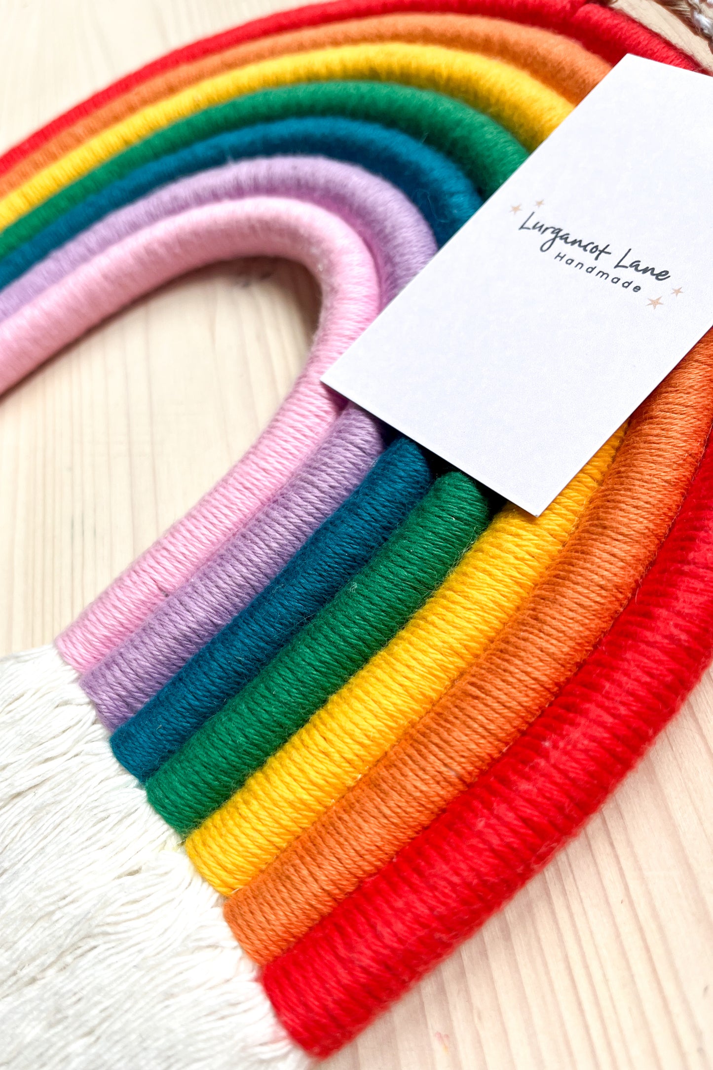 Custom Macramé Rainbow