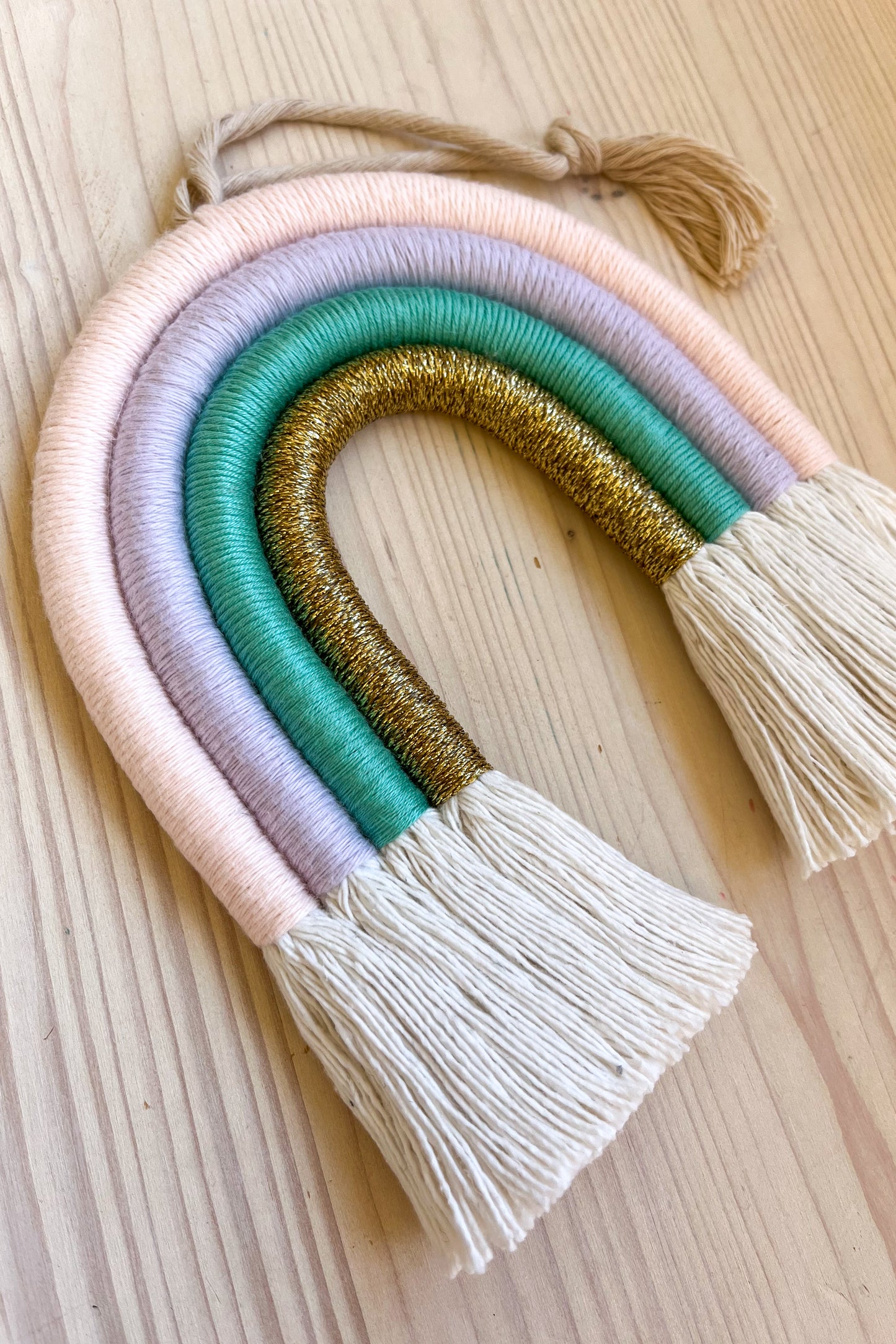 Custom Macramé Rainbow